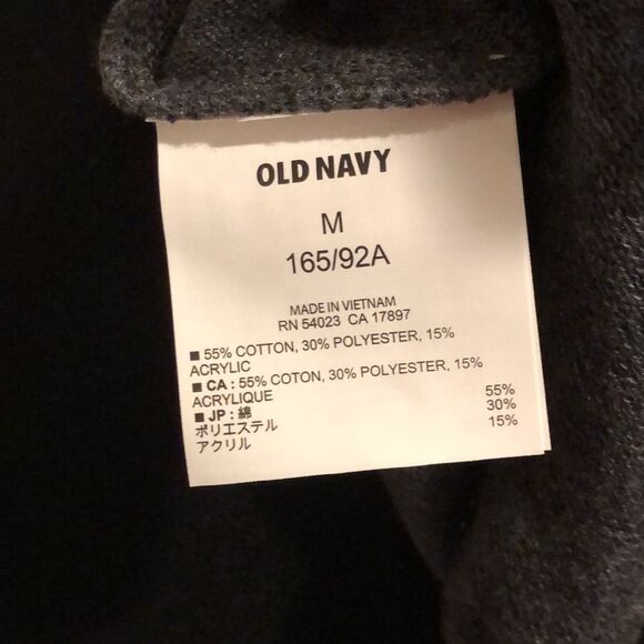 Women’s Charcoal Grey Flat Knit Ribbed Elbow Sleeve Sweater Sz Medium NWT - Picture 9 of 10